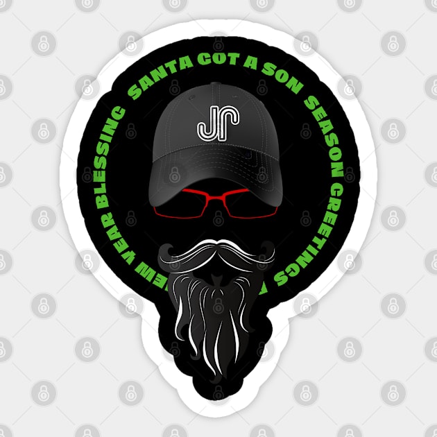 Santa Got a son design Sticker by GraphXFashions